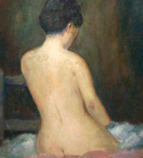 Desnudo de espaldas