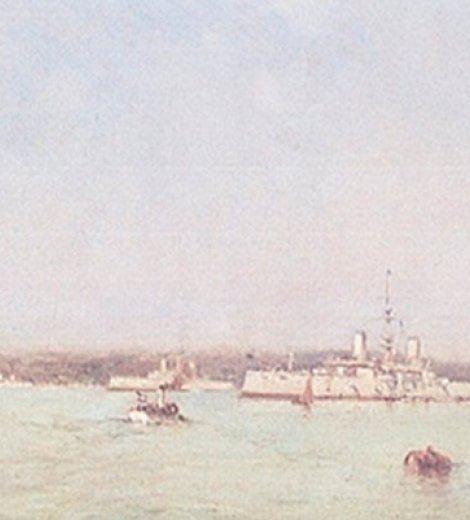 Flota de mar en fondeadero