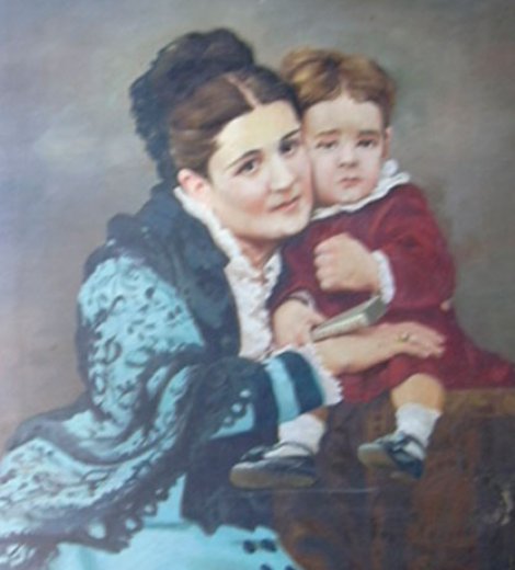 Josefa d’Arguibel de Zeballos y su hijo