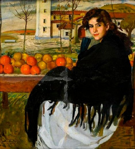 Vendedora de naranjas