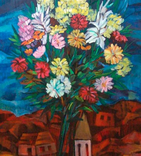 Aldea florida, homenaje a Marc Chagall