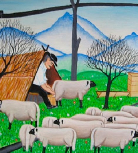 Ordeñando las ovejas