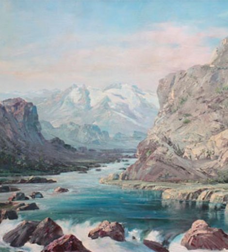 Río en la Cordillera de los Andes