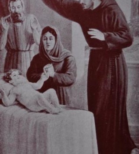 San Antonio de Padua resucita a un niño