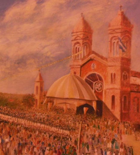 Coronación de la Virgen, el 16 de Julio de 1900 en la Iglesia de la Cruz