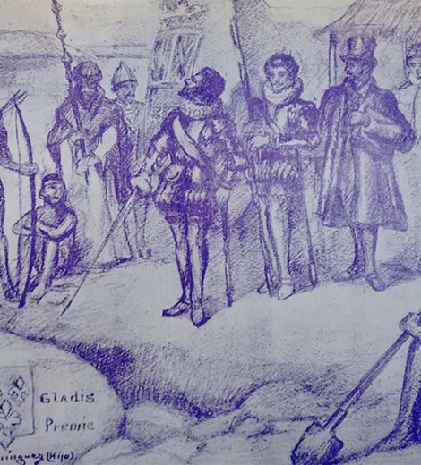 La fundación de San Luis por Luis Jofré de Loaiza y Meneses el 25 de agosto de 1594