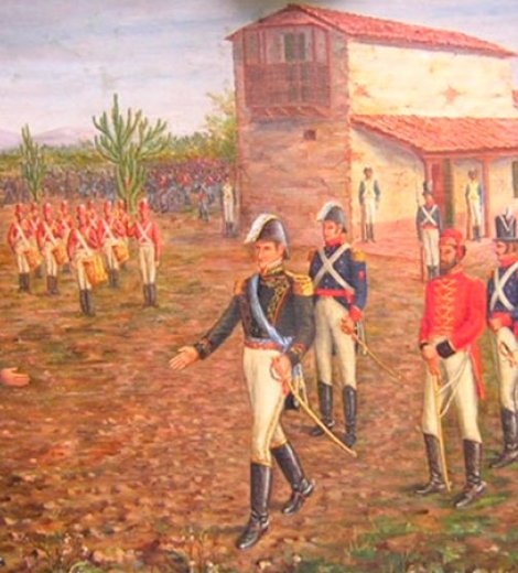 Belgrano entrega el mando del Ejercito del  en Yatasto