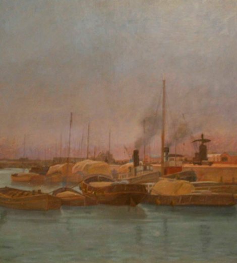 Puerto de Montevideo en 1915