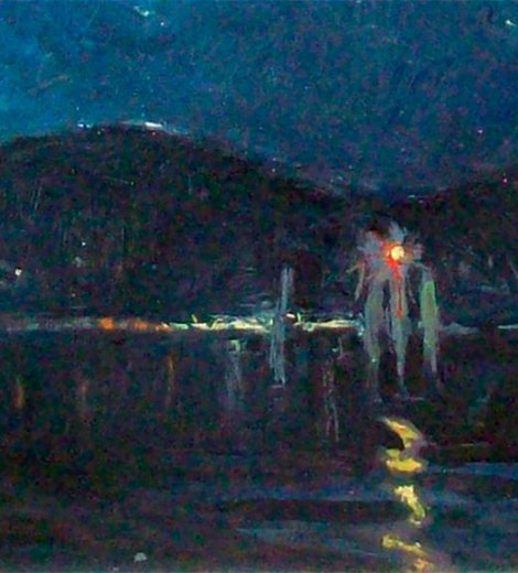 Impresión nocturna, Lago Maggiore