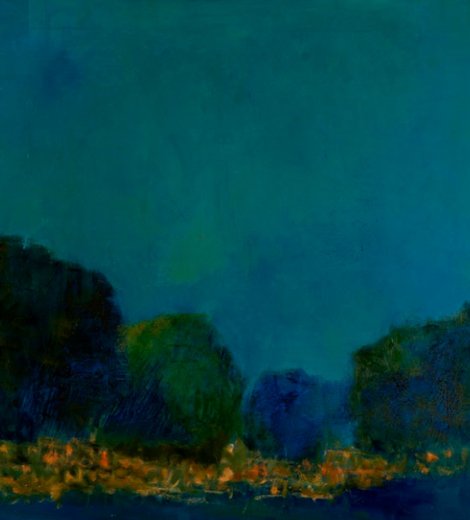 Paisaje azul