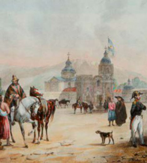 Plaza pública de la ciudad de Mendoza